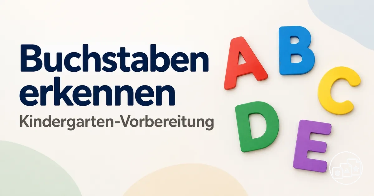 Übungen zum Erkennen von Buchstaben zur Kindergarten-Vorbereitung