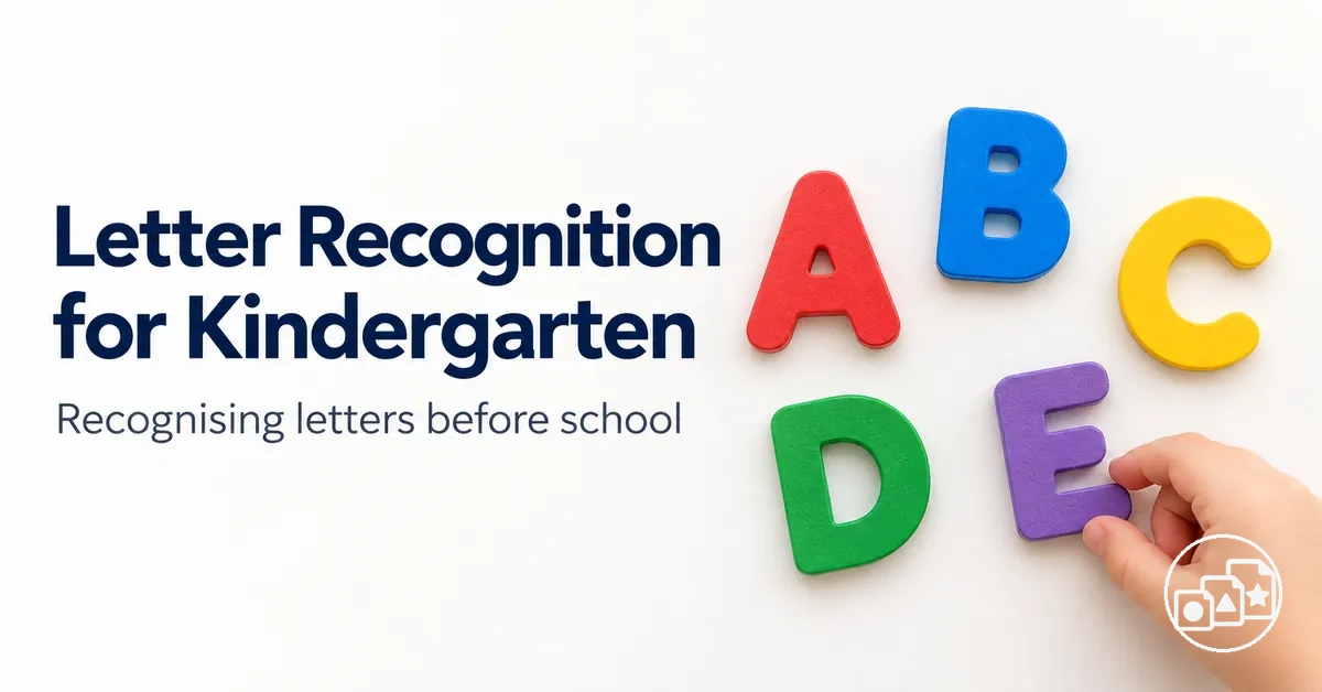 Letter recognition practice for kindergarten readiness