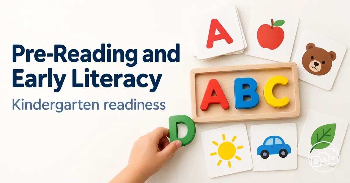 Pre-reading and early literacy activities for kindergarten readiness