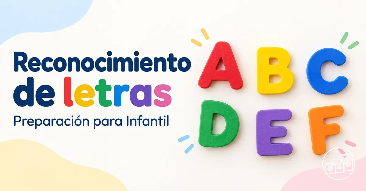 Práctica de reconocimiento de letras para preparar la entrada en Infantil