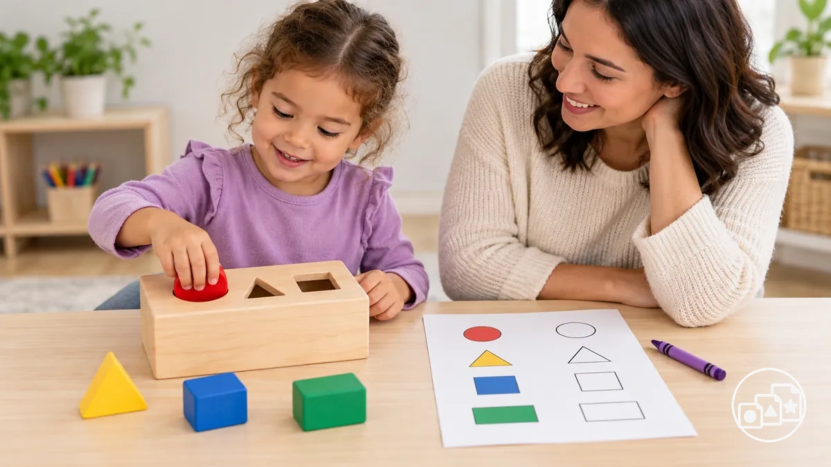 Activité pratique préscolaire suivie d’une fiche d’activités simple qui renforce le même concept d’apprentissage